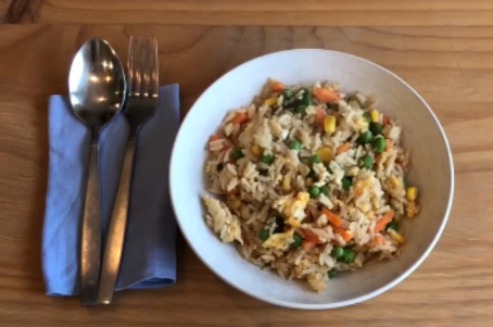 Vegetable egg fried rice image